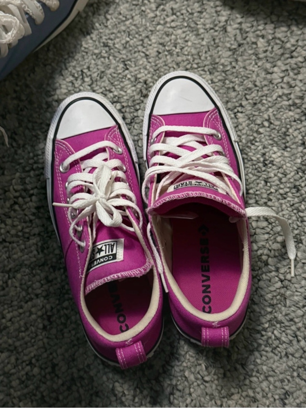 Converse Pink Canvas Low Top Sneakers